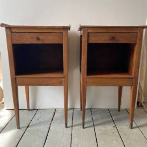 A Pair Of French 19th Century Bedside Tables